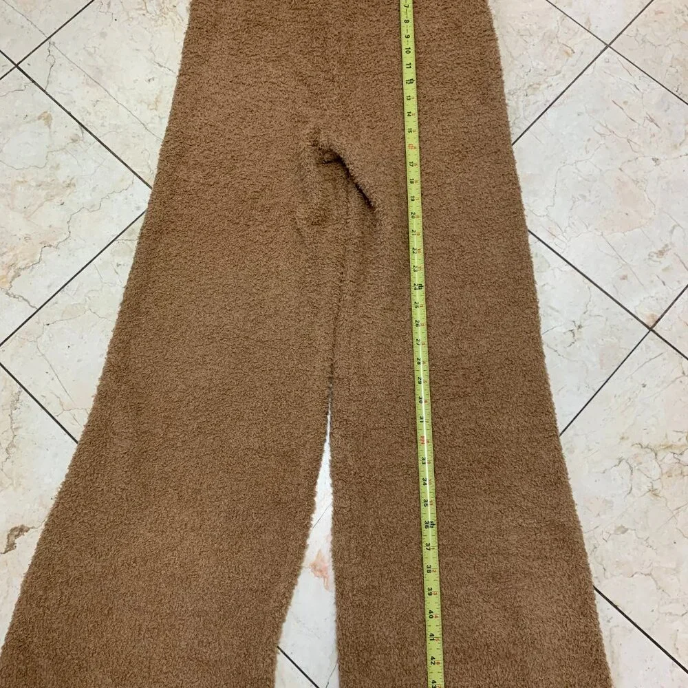Skims Women's  Camel Cozy Knit Wide Leg Snow Pants AP-BTM-0142 Size 2X/3X. In ve - Picture 10 of 15